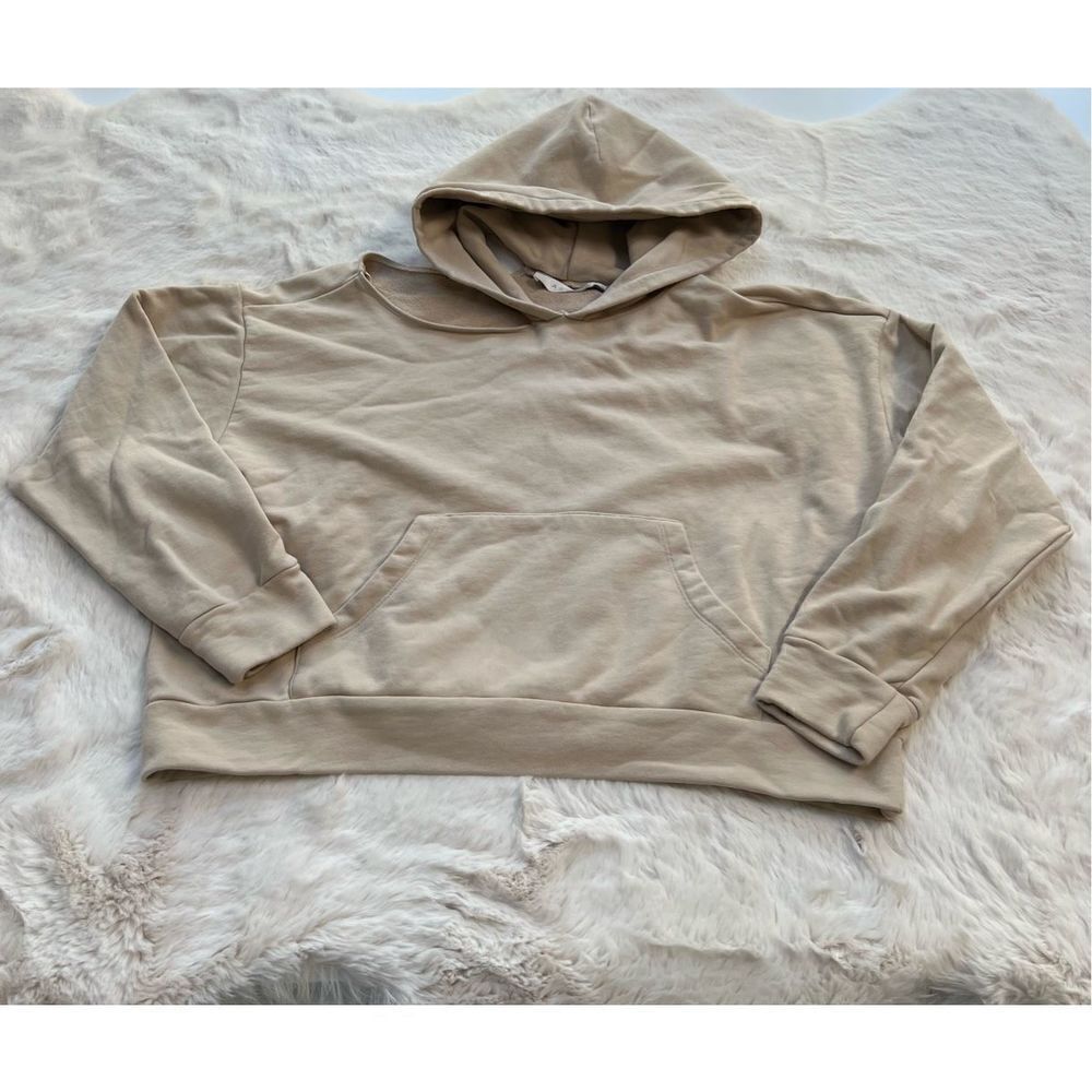 ASTR the label Swift Shoulder Cut Out Hoodie Sweatshirt Sand size M - Picture 5 of 13